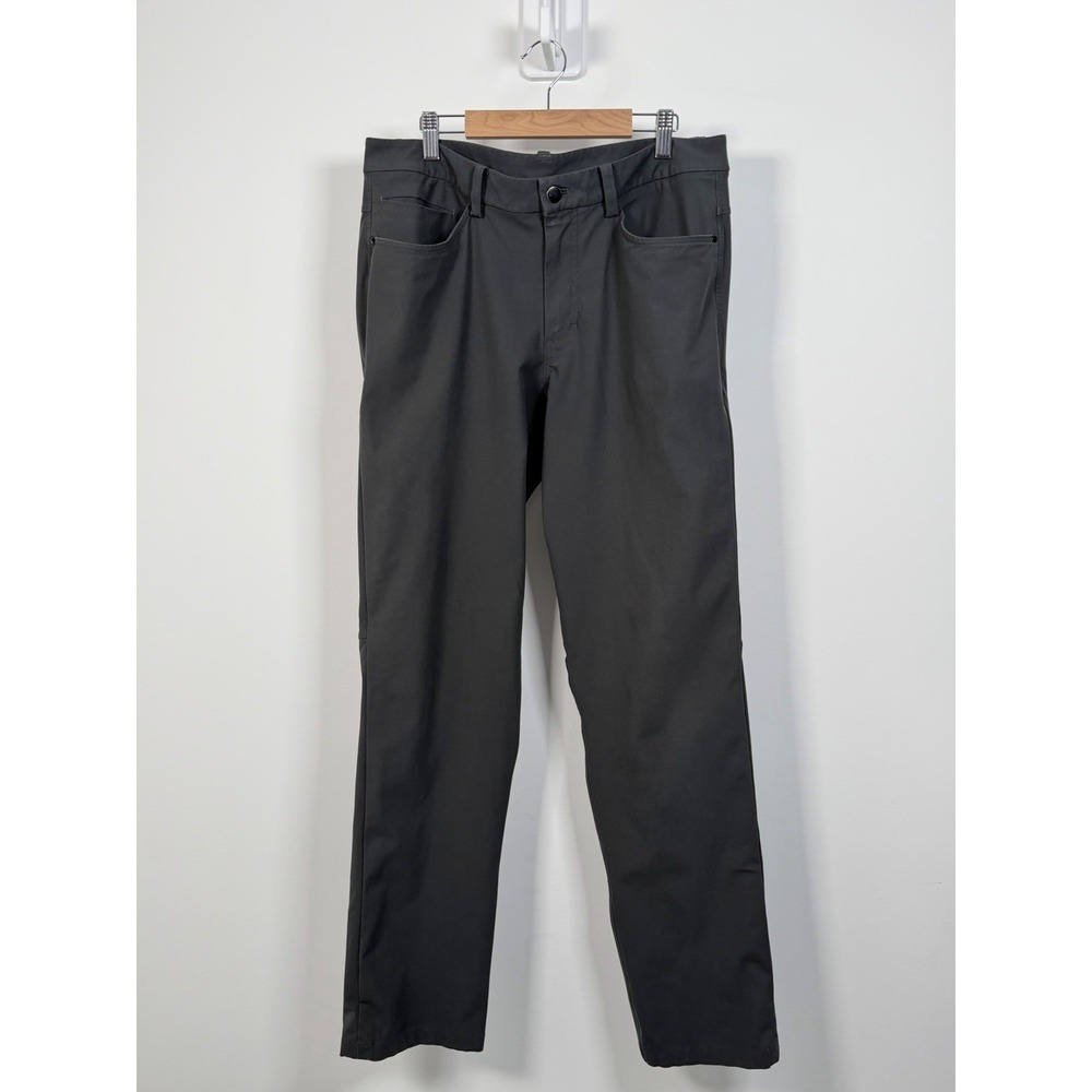 Lululemon ABC Pants Mens 32x33 Gray Classic Fit Warpstreme Performance Stretch